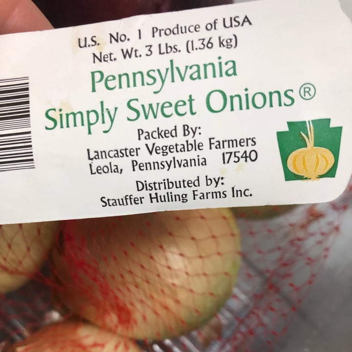 photo of Pennsylvania simply sweet onions Sweet onions shared by @allycat38 on  11 Oct 2021 - review