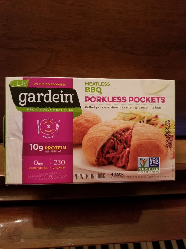 review photo of Gardein BBQ Porkless Pocket Meal shared by @4evervegan on 31 Aug 2019 - review