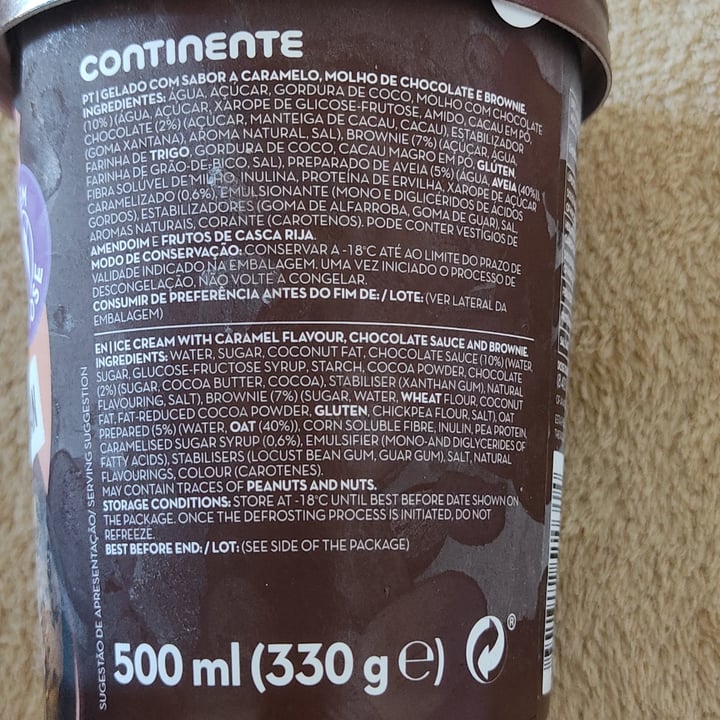 review photo of Continente Dairy free Brownie E Caramelo shared by @brunilds on 22 Jan 2022 - review