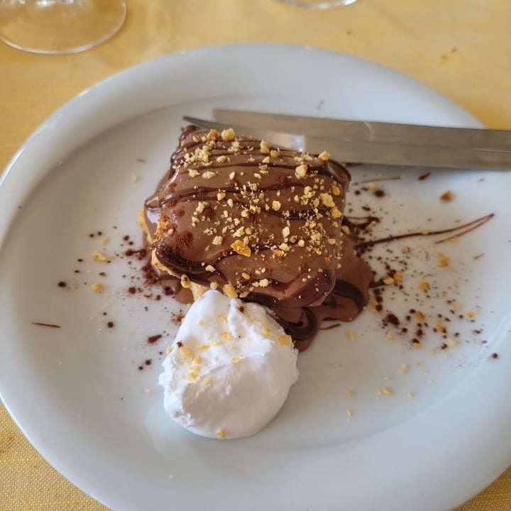 photo of Hotel Ristorante Onda Azzurra Tempeh Alla Ligure Con Taggiasche E Pinoli shared by @charlieveg on  03 Apr 2022 - review