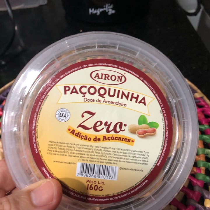 photo of Airon Paçoquinha Sem Açúcar shared by @valeriaraick on  25 Aug 2021 - review