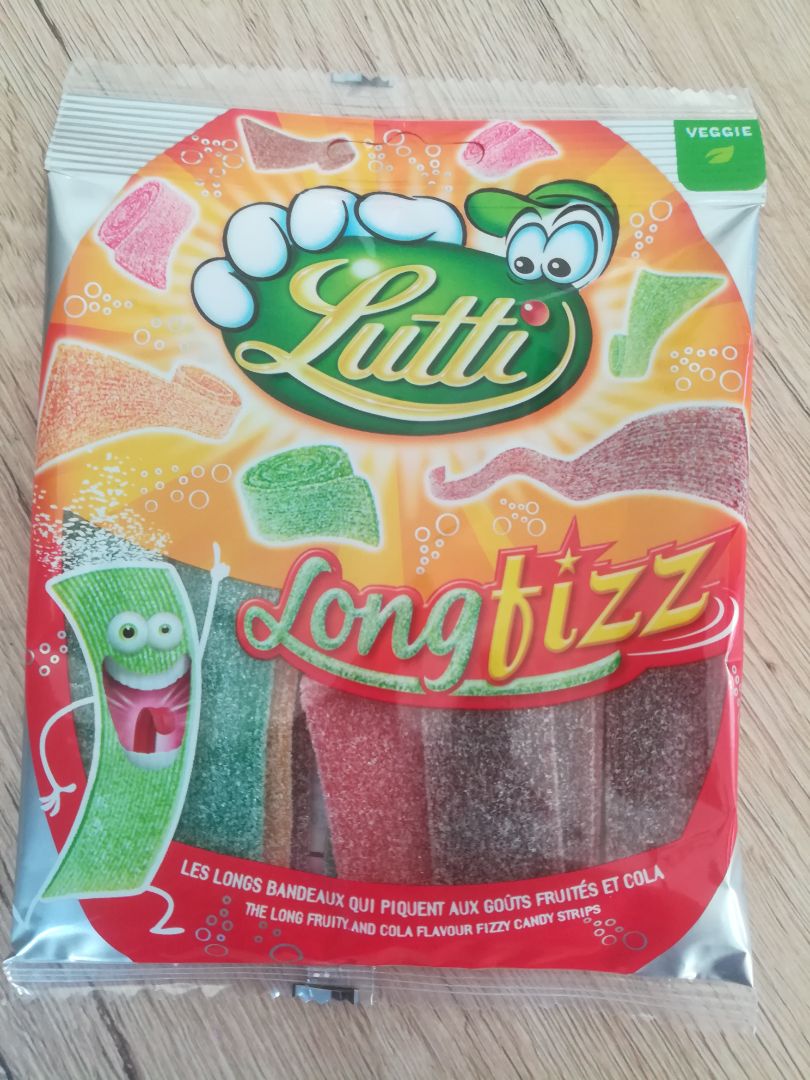 Lutti Bonbons Long Fizz, goûts fruités et cola 