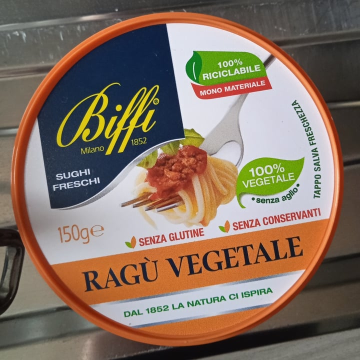 review photo of Biffi Ragù Vegetale (in barattolo di plastica) shared by @lunalovegood on 26 Jan 2022 - review