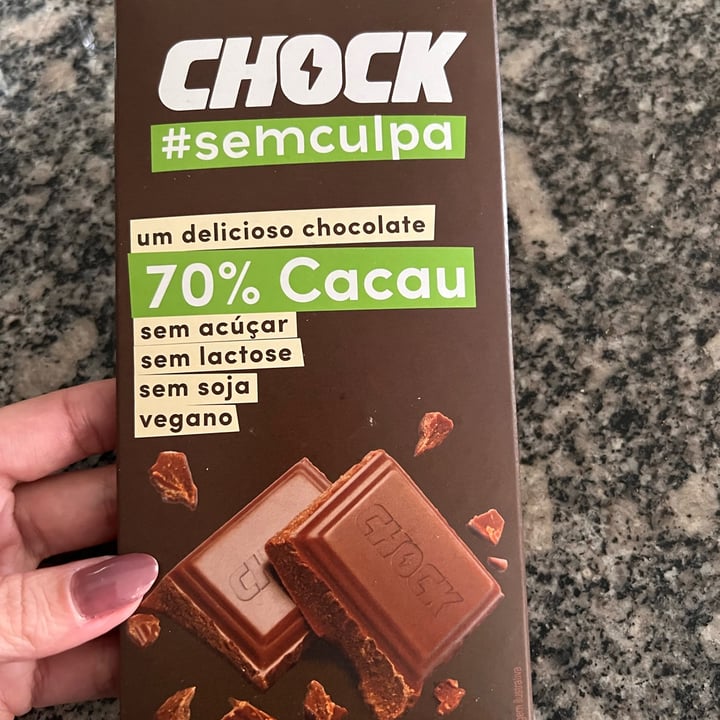 photo of Chock #semculpa chocolate 70% cacau shared by @julianamda2107 on  11 May 2022 - review