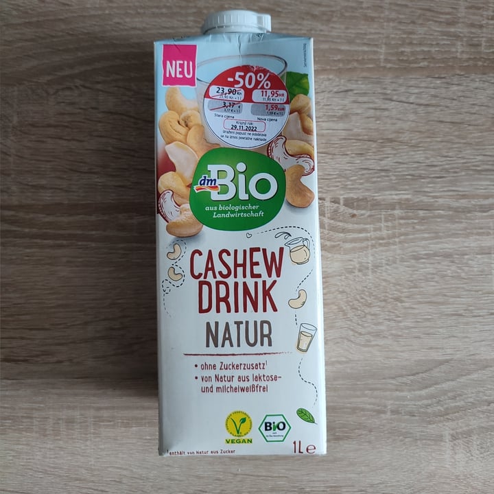 review photo of dmBio Cashew Drink Natur shared by @szilvia on 12 Nov 2022 - review