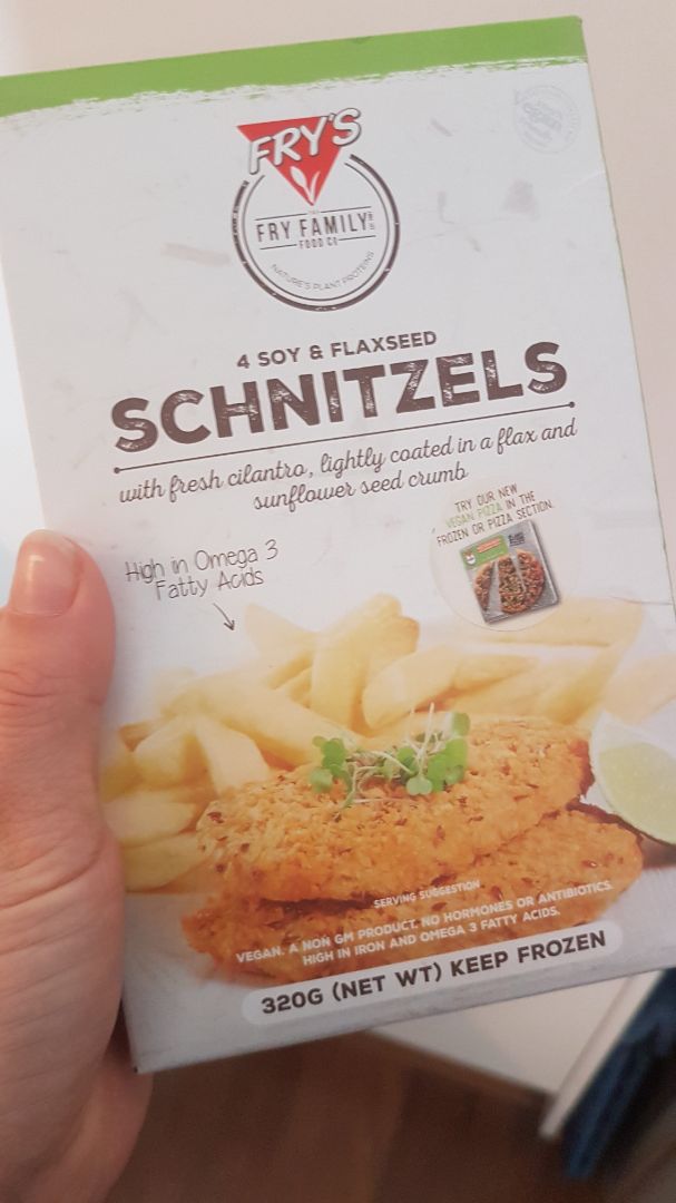photo of Fry's Family Food 4 Soy & Flaxseed Schnitzels shared by @kmazz on  25 Sep 2019 - review