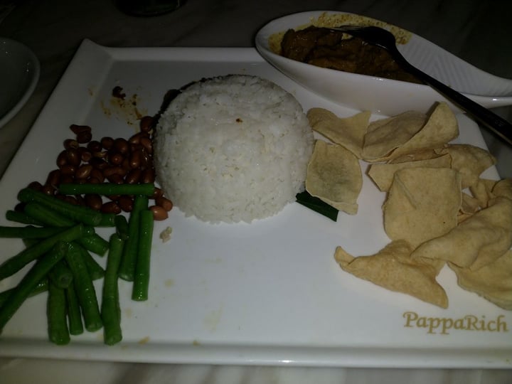 review photo of PappaRich Novotel on Stevens Nasi lemak with vegetarian mutton curry shared by @kalaivanan on 14 Jun 2019 - review