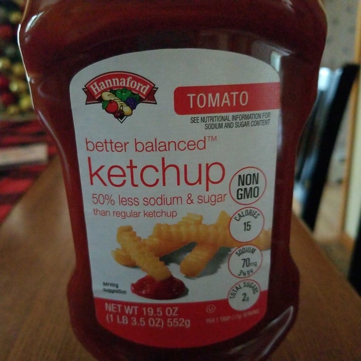photo of Hannaford Better balanced ketchup shared by @jpaulik on  31 Dec 2020 - review