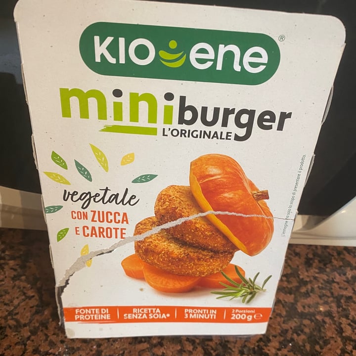 photo of Kioene mini burger carota e zucca shared by @aryveg on  17 Oct 2022 - review