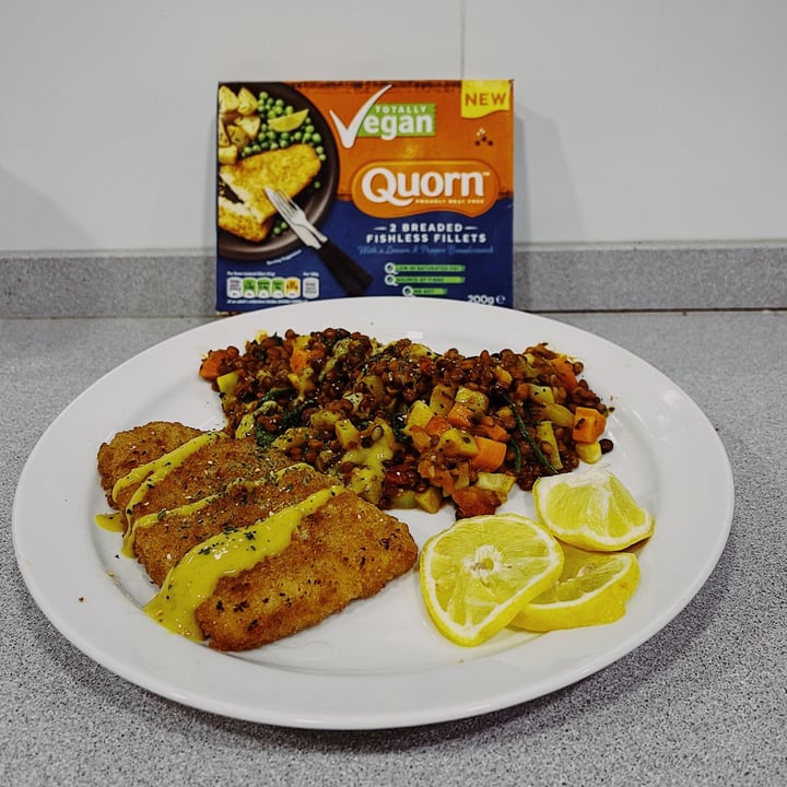 photo of Quorn 2 Battered Fish Free Fillets shared by @michellewatson on  20 May 2021 - review
