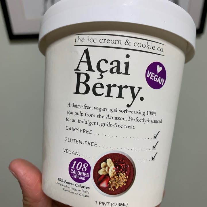 photo of The Ice Cream & Cookie Co Açai Berry Sorbet shared by @tigerdon on  24 Oct 2020 - review