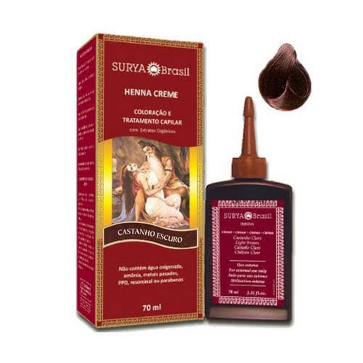 review photo of Creme Coloração Henna Surya Henna Creme (Castanho Claro) shared by @juniorwaar on 29 Apr 2022 - review