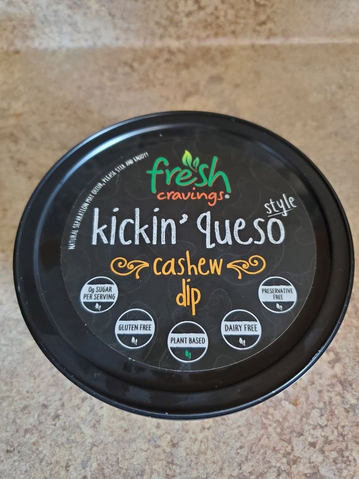 photo of Fresh Cravings Kickin' Queso shared by @veganforthem on  21 Dec 2019 - review