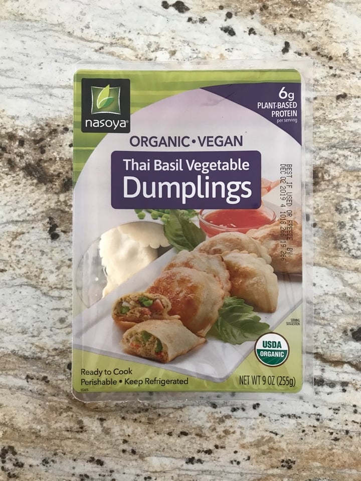 photo of Nasoya Thai Basil Vegetable Dumplings shared by @dianna on  14 Nov 2019 - review