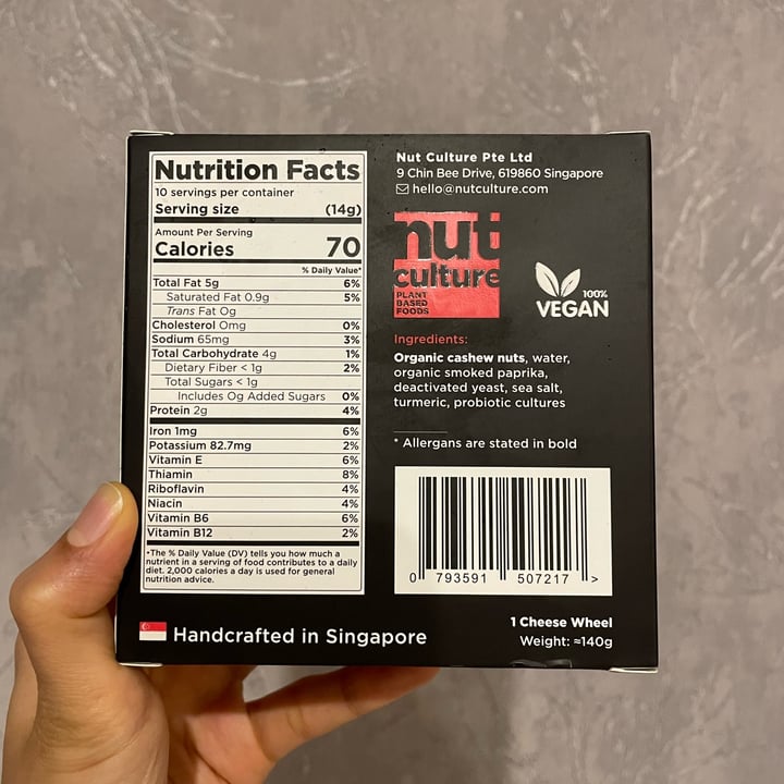 review photo of Nut Culture Smoked Paprika Cheese Wheel shared by @suncheetahh on 11 Jun 2022 - review