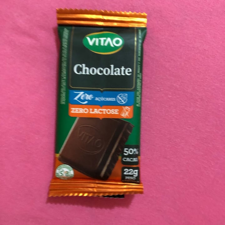 review photo of VITAO Chocolate 50% Cacau Sem Lactose shared by @keli on 12 Jan 2022 - review