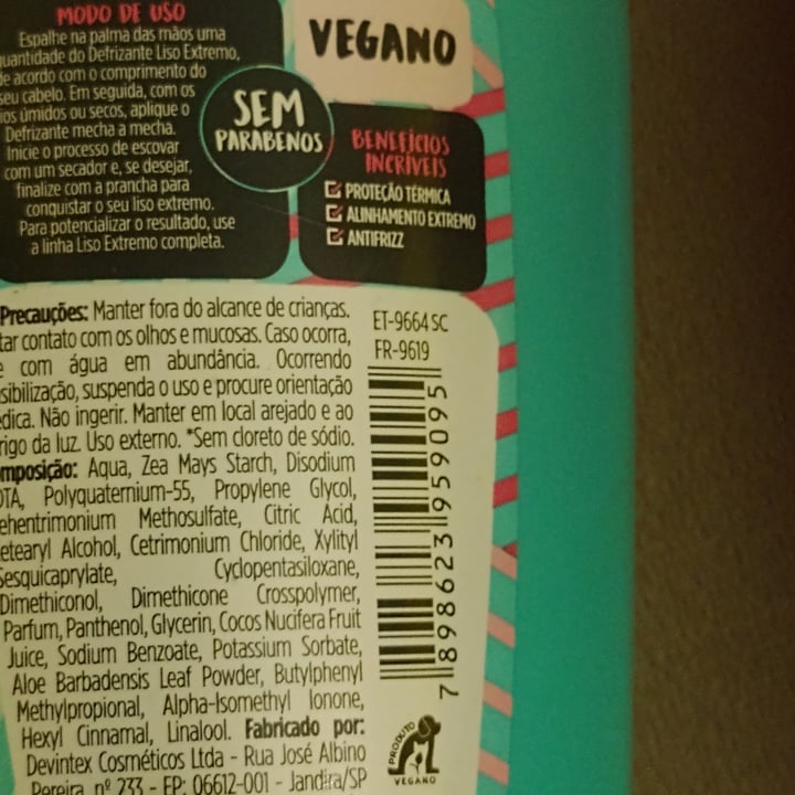 review photo of Salon line Meu Liso Extremo Defrizante Protetor Térmico shared by @bbpanda on 16 Apr 2022 - review