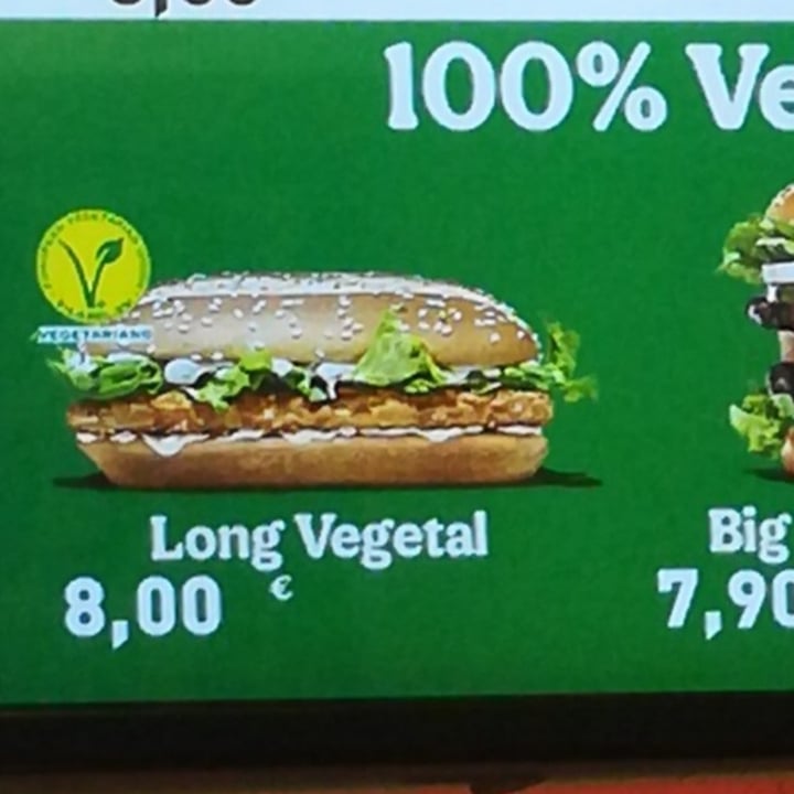 photo of Burger King long vegetal (sin Mayonese) shared by @barbarabergantin on  20 Jul 2022 - review