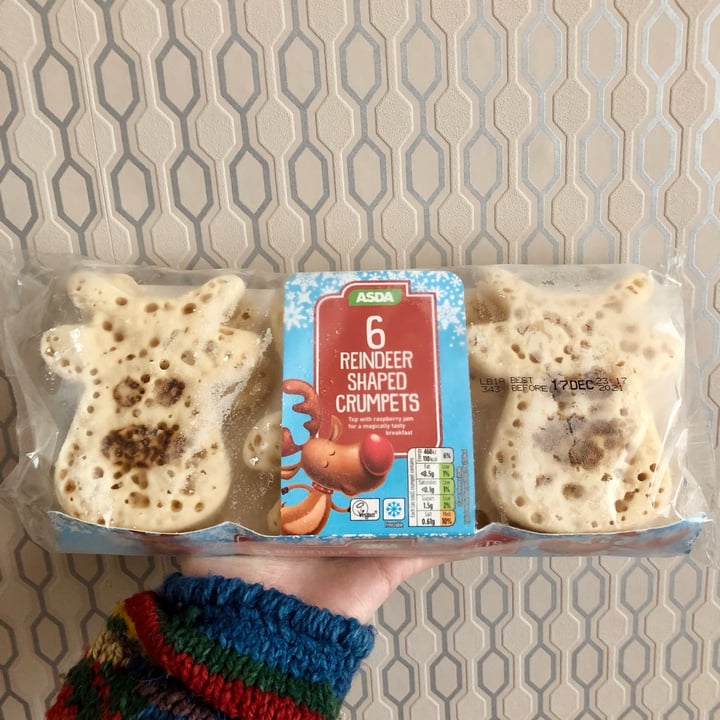review photo of ASDA 6 Reindeer Shaped Crumpets shared by @blue-jay on 21 Dec 2021 - review
