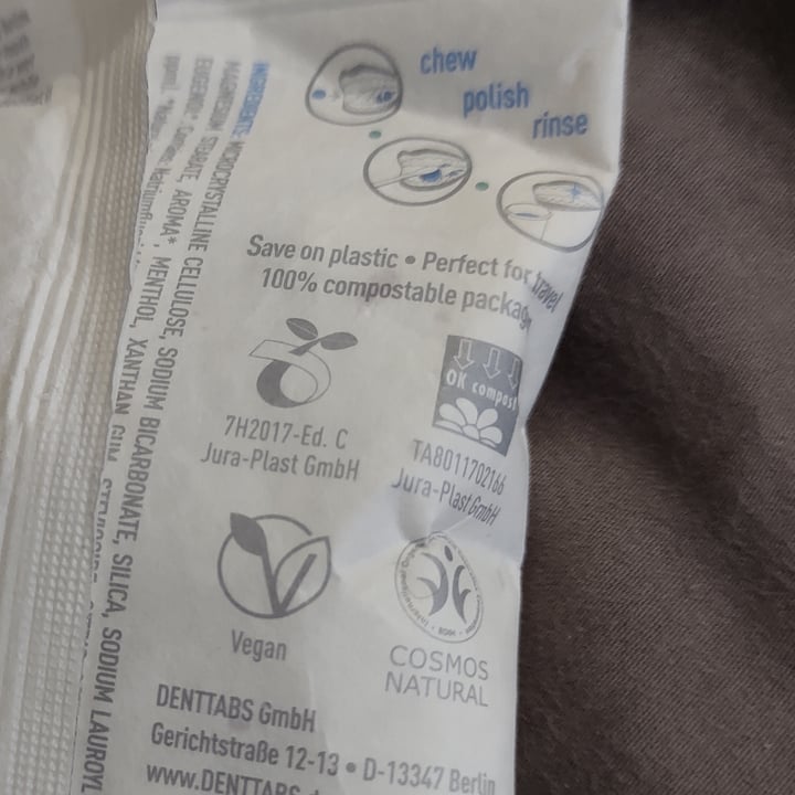 photo of DENTTABS Toothpaste Tablets shared by @monicamarcos on  05 Aug 2021 - review
