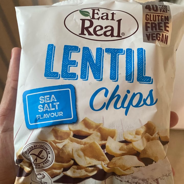 review photo of Eat Real Lentil Chips Sea Salt Flavour shared by @aimeeleroi on 07 Dec 2021 - review