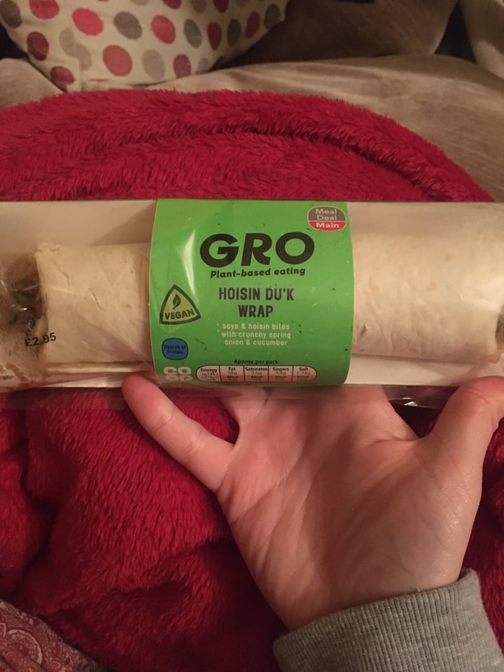 photo of GRO Hoisin Du'k Wrap shared by @mbunce on  09 Feb 2020 - review