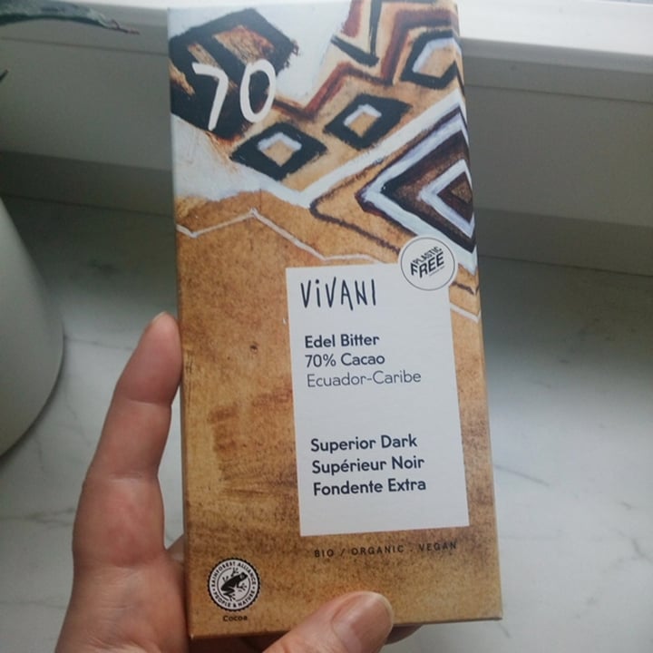 photo of Vivani 70% Edel Bitter shared by @gwenda on  12 Jun 2021 - review