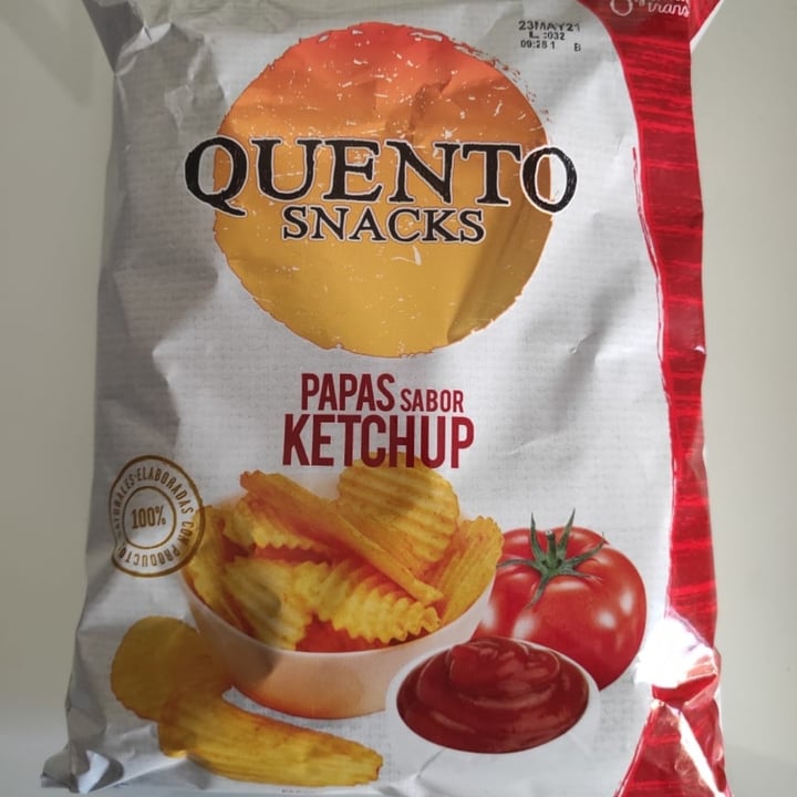 photo of Quento Snacks Papas Fritas Sabor Ketchup shared by @rodoroj on  28 Mar 2021 - review