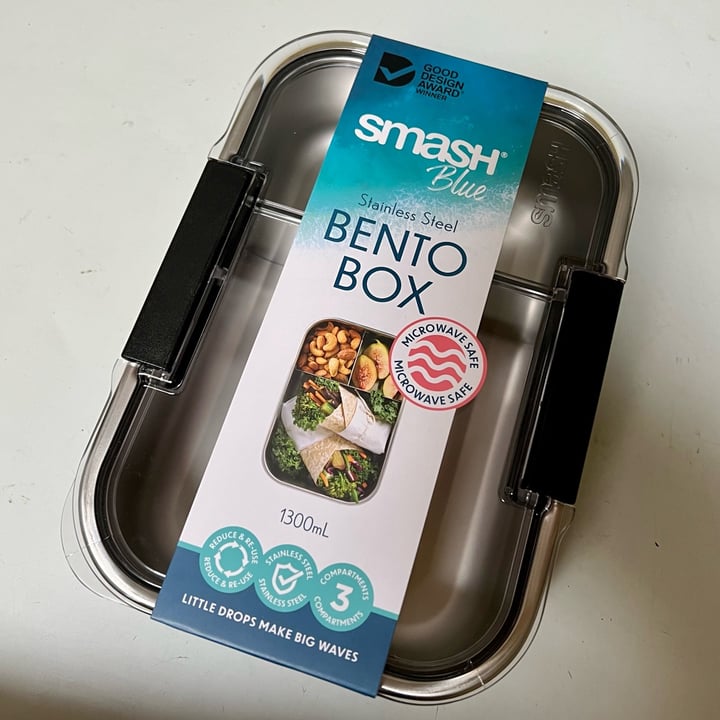 smash Smash Blue Stainless Steel Bento Box (black container) Review |  abillion