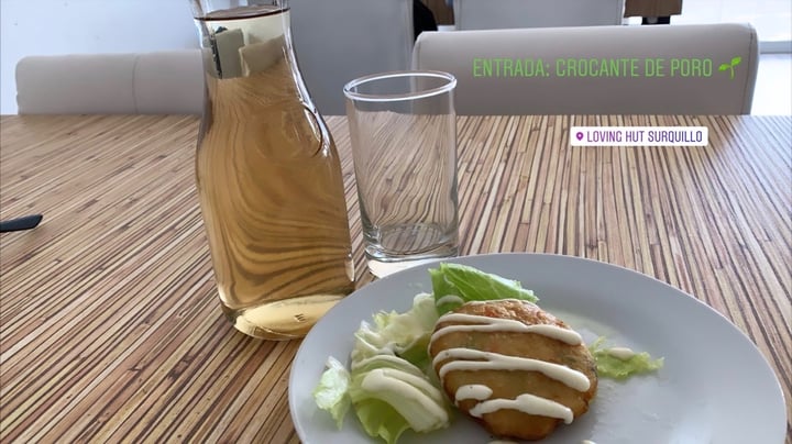 photo of Loving Hut Vegan Cuisine Croqueta de poros shared by @davidbehr on  30 Mar 2020 - review