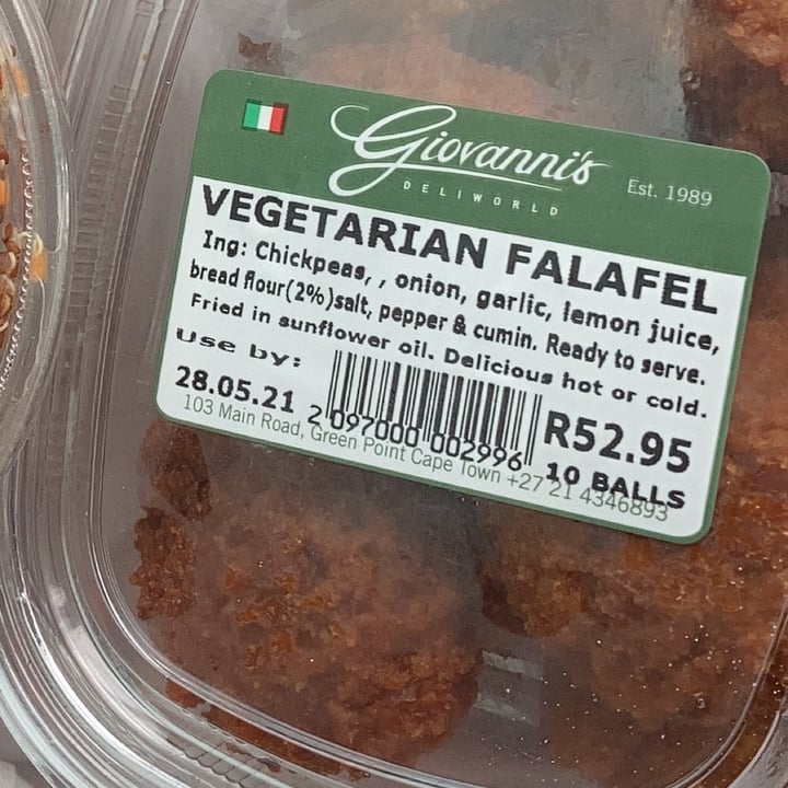 photo of Giovanni’s Deli Falafel balls shared by @amyleigh on  15 Jun 2021 - review
