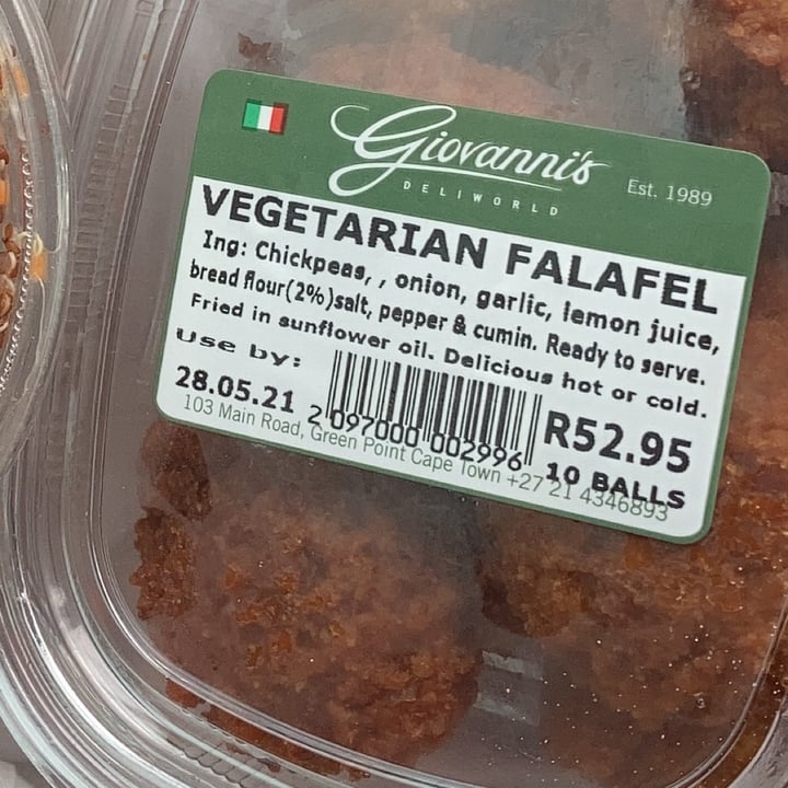 review photo of Giovanni’s Deli Falafel balls shared by @amyleigh on 15 Jun 2021 - review