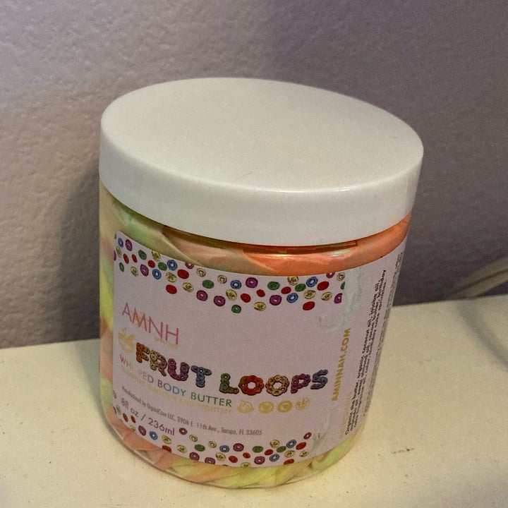 photo of AMNH Skin Care Fruit Loops Whipped Body Butter shared by @uninterestingvegan on  20 Jul 2022 - review