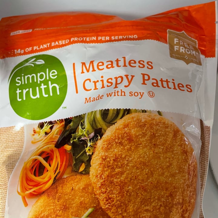 photo of Simple Truth Meatless crispy patties shared by @veg4n on  12 Feb 2021 - review