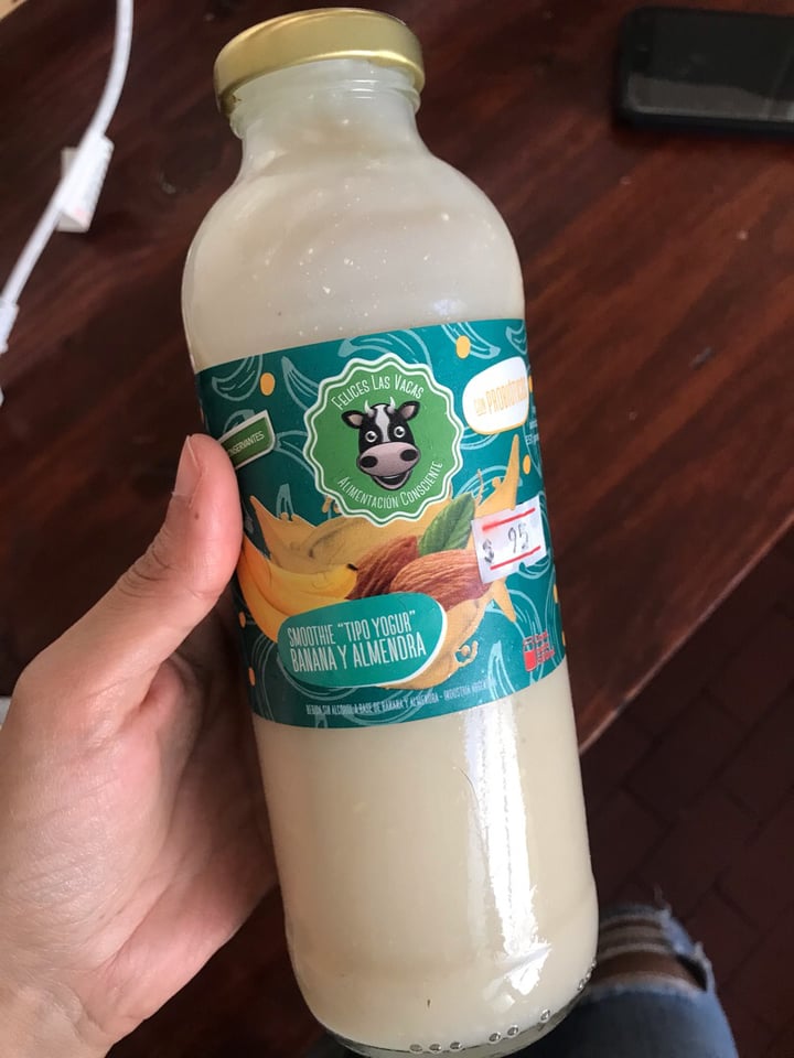 review photo of Felices Las Vacas Smoothie de Bananas y Almendras shared by @marian001 on 28 Sep 2019 - review