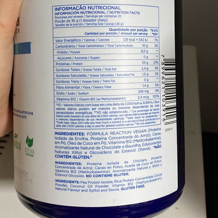 review photo of Atlhetica Nutrition Reaction Vegan shared by @arianiqueiroz on 24 Mar 2022 - review