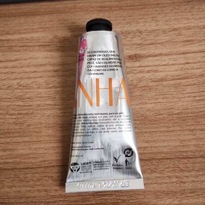 review photo of Natura EKOS Castanha Polpa Desodorante Hidratante para os Pés shared by @barbara92stela30 on 18 May 2022 - review