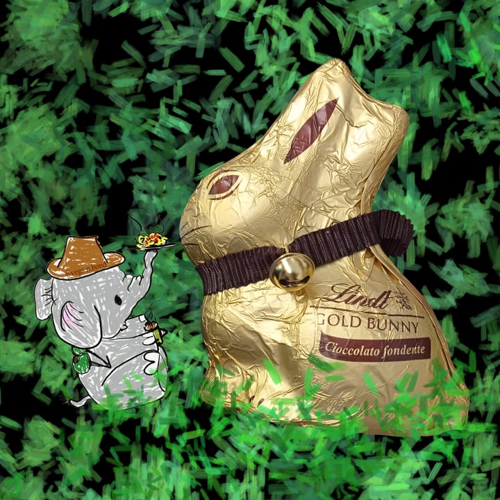 photo of Lindt Gold Bunny Dark Chocolate  shared by @bvega on  29 Mar 2022 - review
