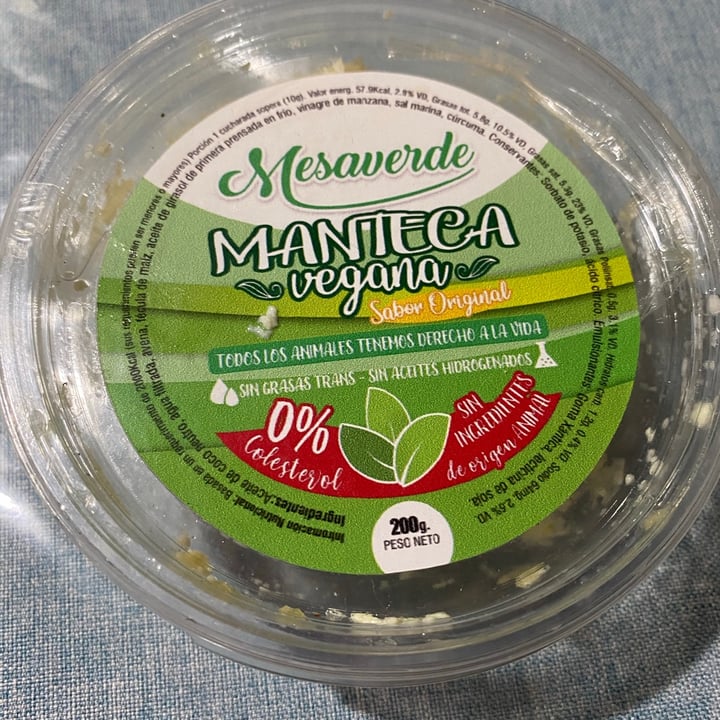 photo of Mesaverde Manteca vegetal shared by @jazminorellanaok on  26 Jan 2021 - review
