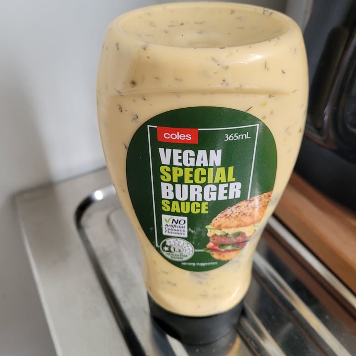 photo of coles vegan Vegan Special Burger Sauce shared by @janelle-65 on  21 Oct 2022 - review
