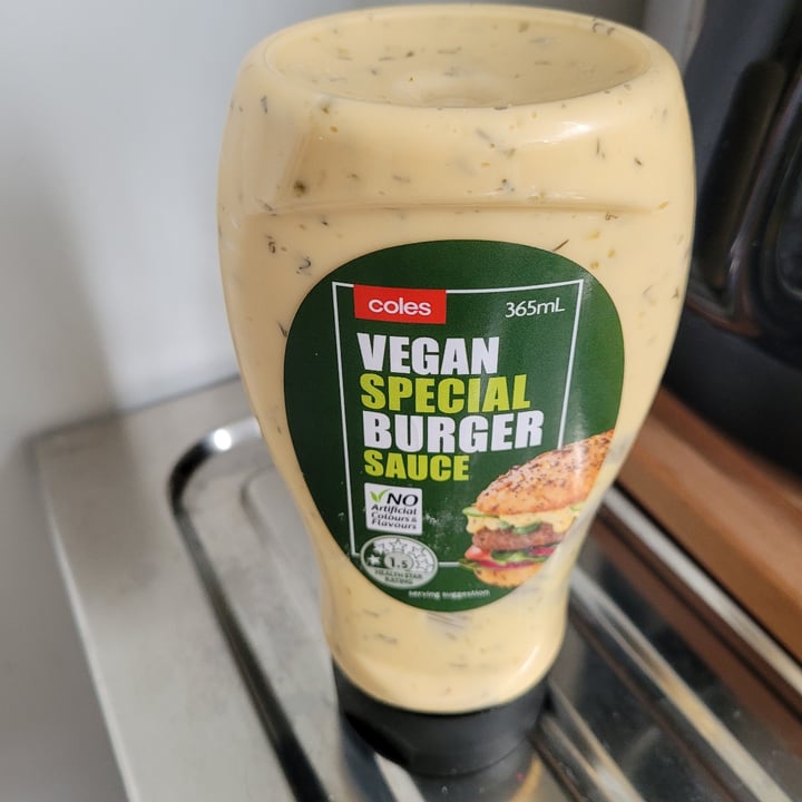 review photo of coles vegan Vegan Special Burger Sauce shared by @janelle-65 on 21 Oct 2022 - review