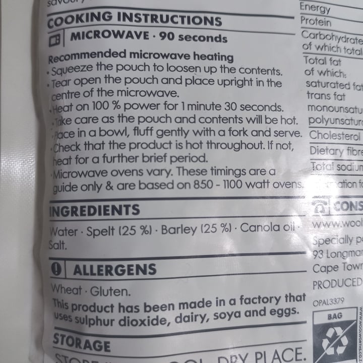 review photo of Woolworths Food Spelt and Barley shared by @terraverte on 04 May 2022 - review