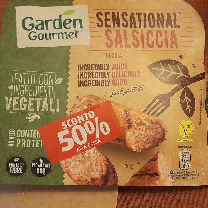 review photo of Garden Gourmet salsiccia shared by @mercedesmata on 30 Jun 2022 - review