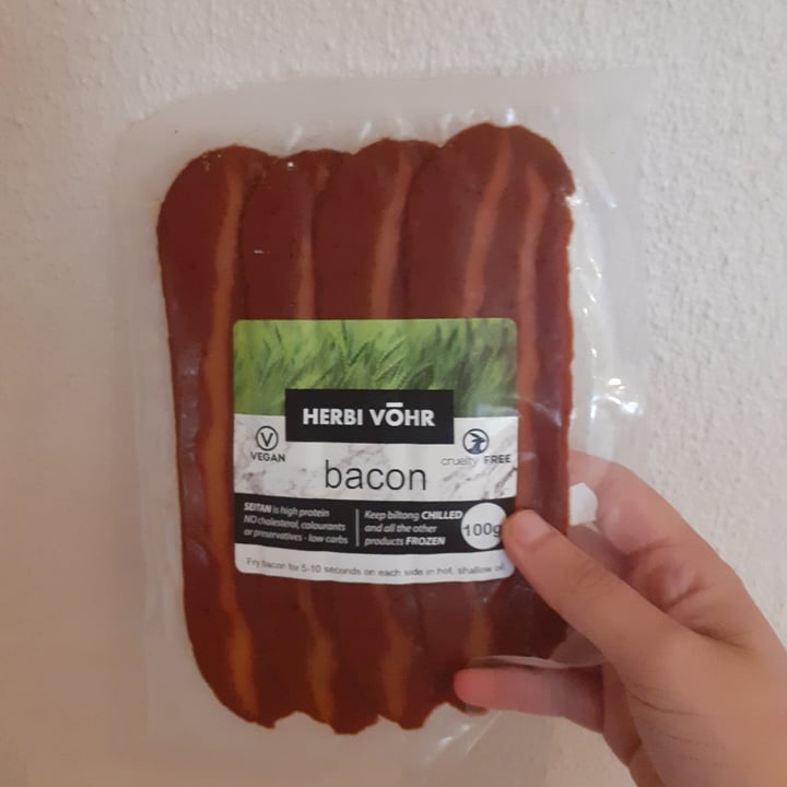 photo of HERBI VŌHR Bacon shared by @plantbasedpisces on  14 Dec 2021 - review