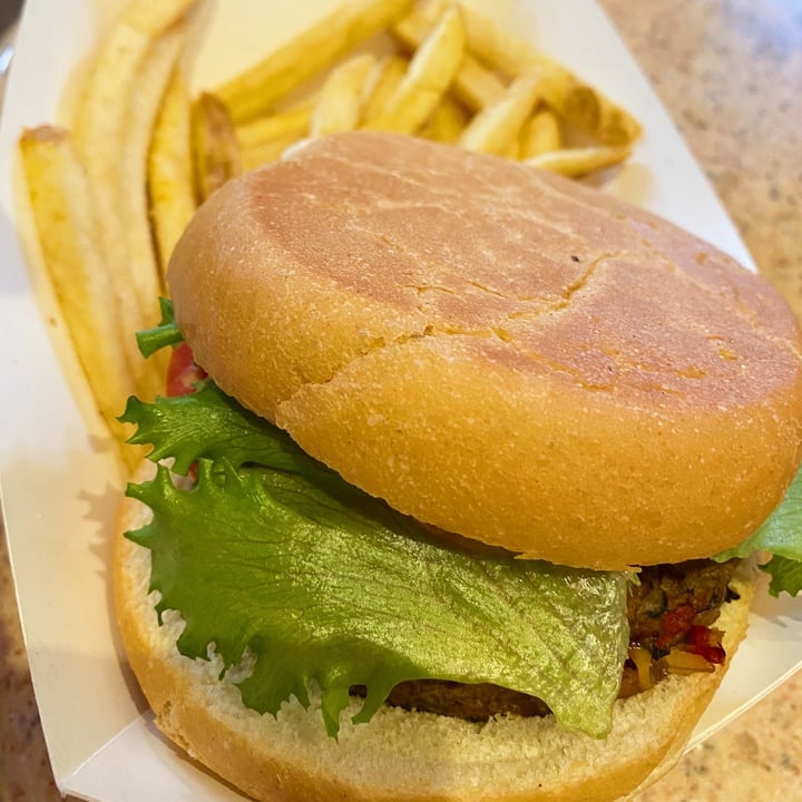photo of The Burger Digs Vegan Cheeseburger Platter shared by @valeeeryh on  16 Jun 2021 - review