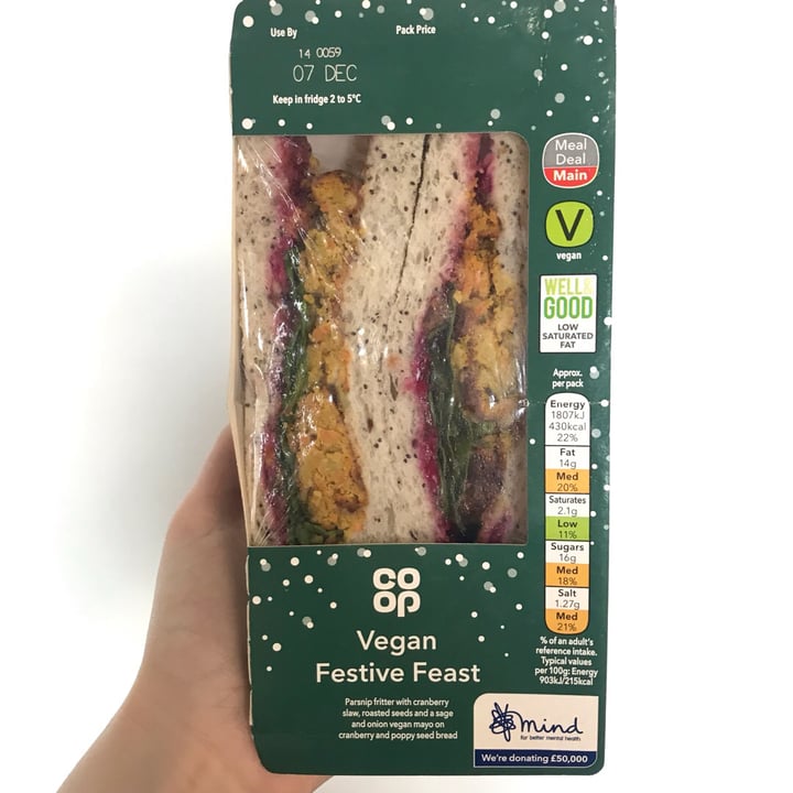 photo of Coop Vegan Festive Feast shared by @cookingwithkirstie on  06 Dec 2019 - review