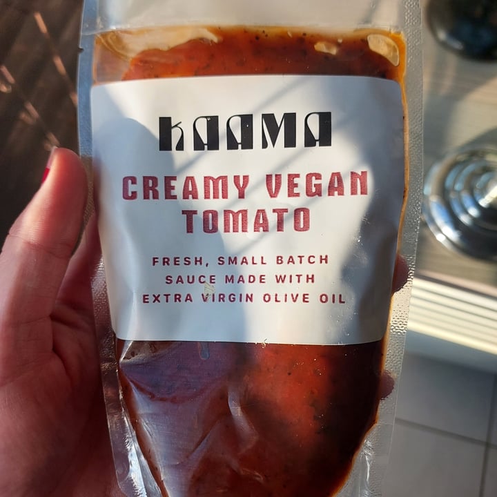 photo of Kaama Vegan Creamy Tomato Sauce shared by @salticrackers on  15 Nov 2022 - review