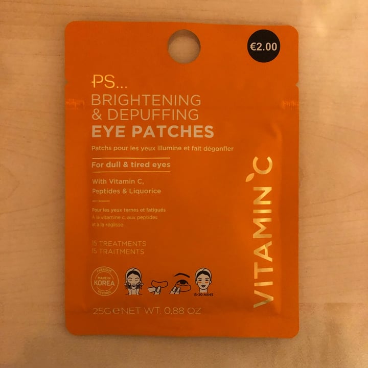 photo of PS... brightening e depuffing Eye Patches shared by @gigei on  23 Oct 2022 - review