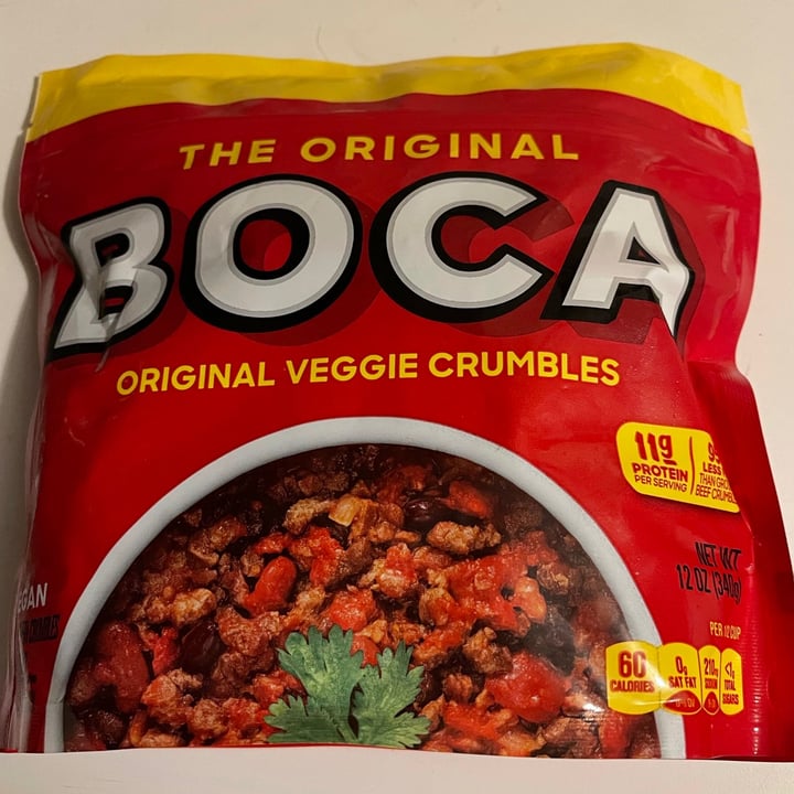 review photo of BOCA Original Veggie Crumbles shared by @katiefaye on 01 Jul 2021 - review