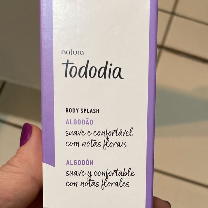 photo of natura todo dia Body splash Algodão spray corporal Natura Todo Dia Algodão shared by @silvianardi on  05 Aug 2022 - review